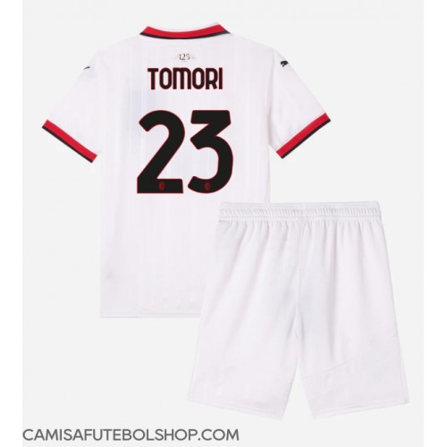 Camisa de time de futebol AC Milan Fikayo Tomori #23 Replicas 2º Equipamento Infantil 2024-25 Manga Curta (+ Calças curtas)